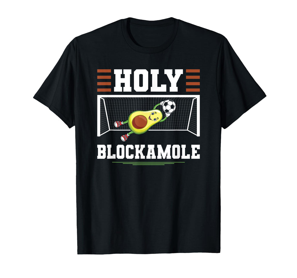 Soccer Avocado Holy Blockamole Soccer T-Shirt - Unique Graphic for Adults
