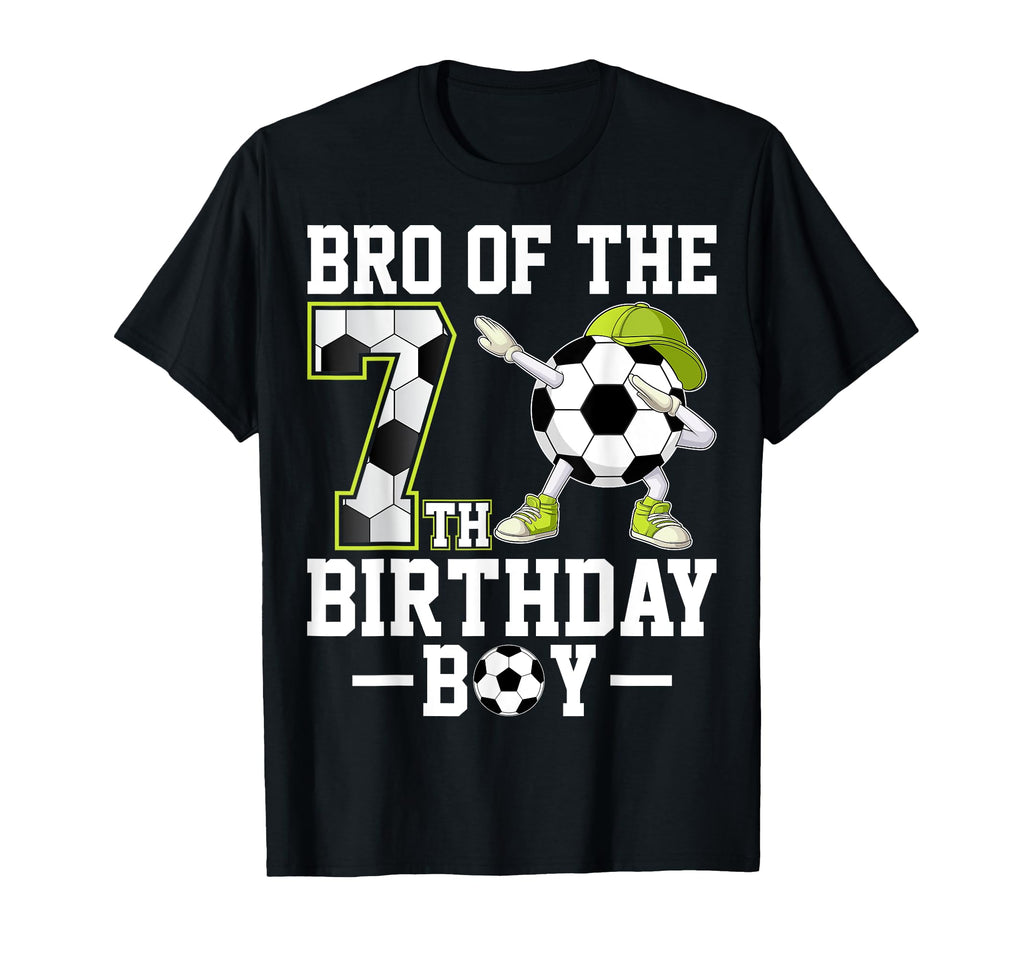 Dabbing Birthday 7 Years Old Soccer T-Shirt - Novelty Apparel Men Women