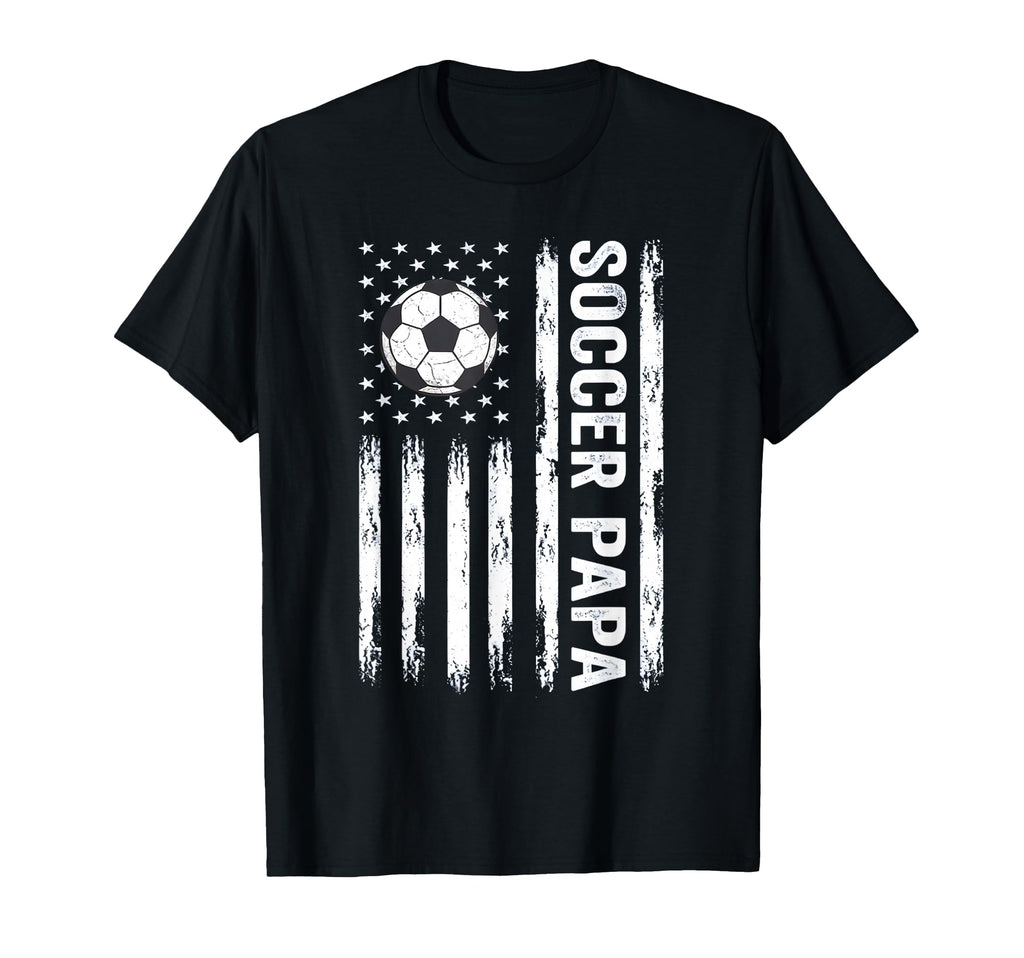 Soccer Papa Proud Soccer Grandpa Usa T-Shirt - Custom Art Print for Adults