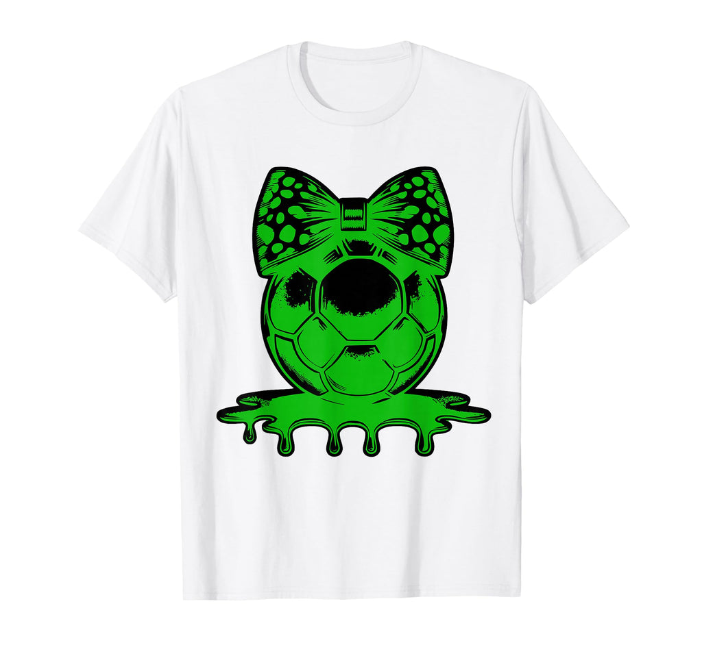 Soccer Coquette Bow Soccer Mom T-Shirt - Casual Everyday Wear Men Women