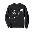 Dachshund Soccer Dog Kicking Ball Sweatshirt - Custom Art Print for Adults