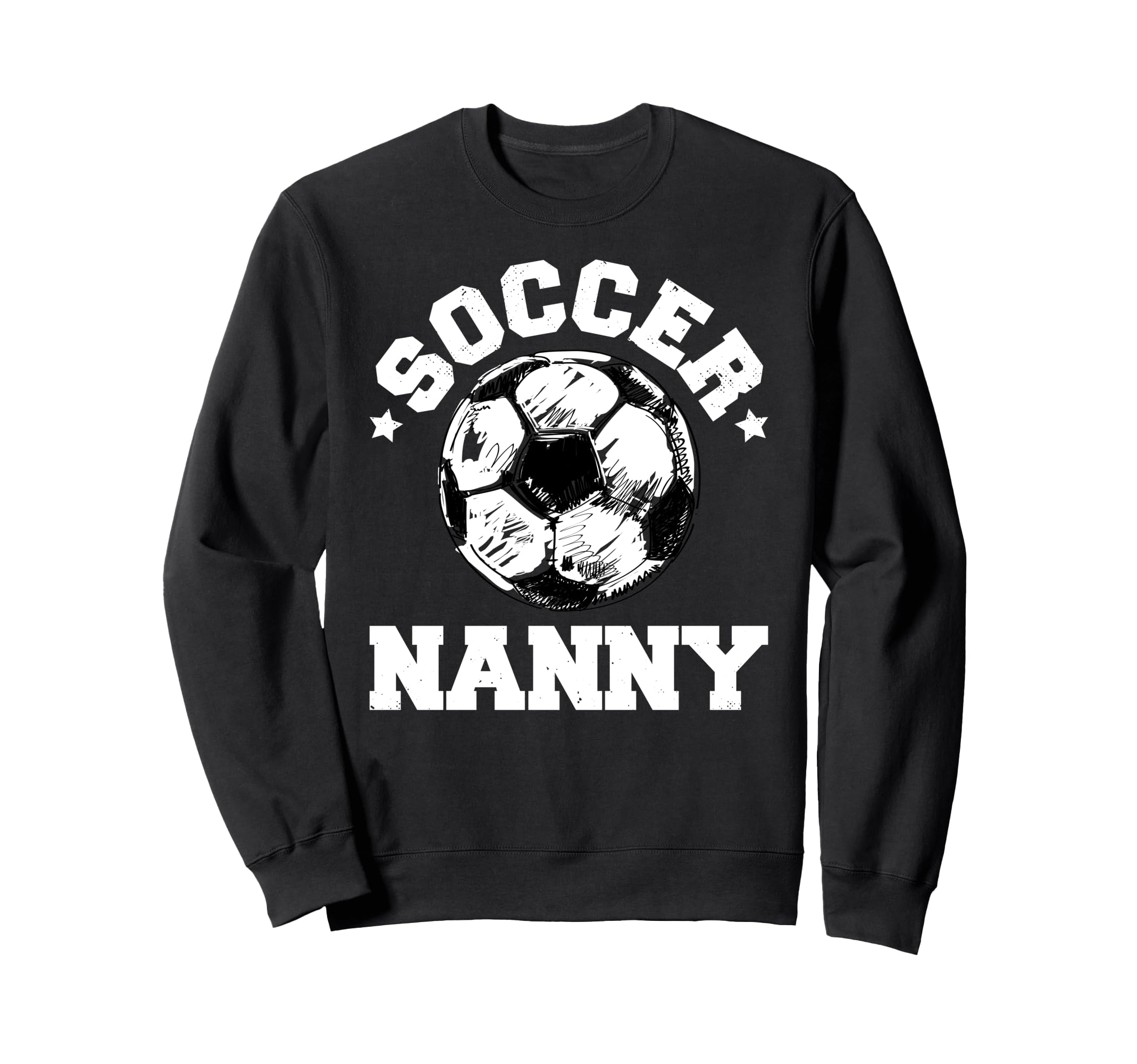 Soccer Nanny Soccer Ball Sweatshirt - Aesthetic Graphic for Adults