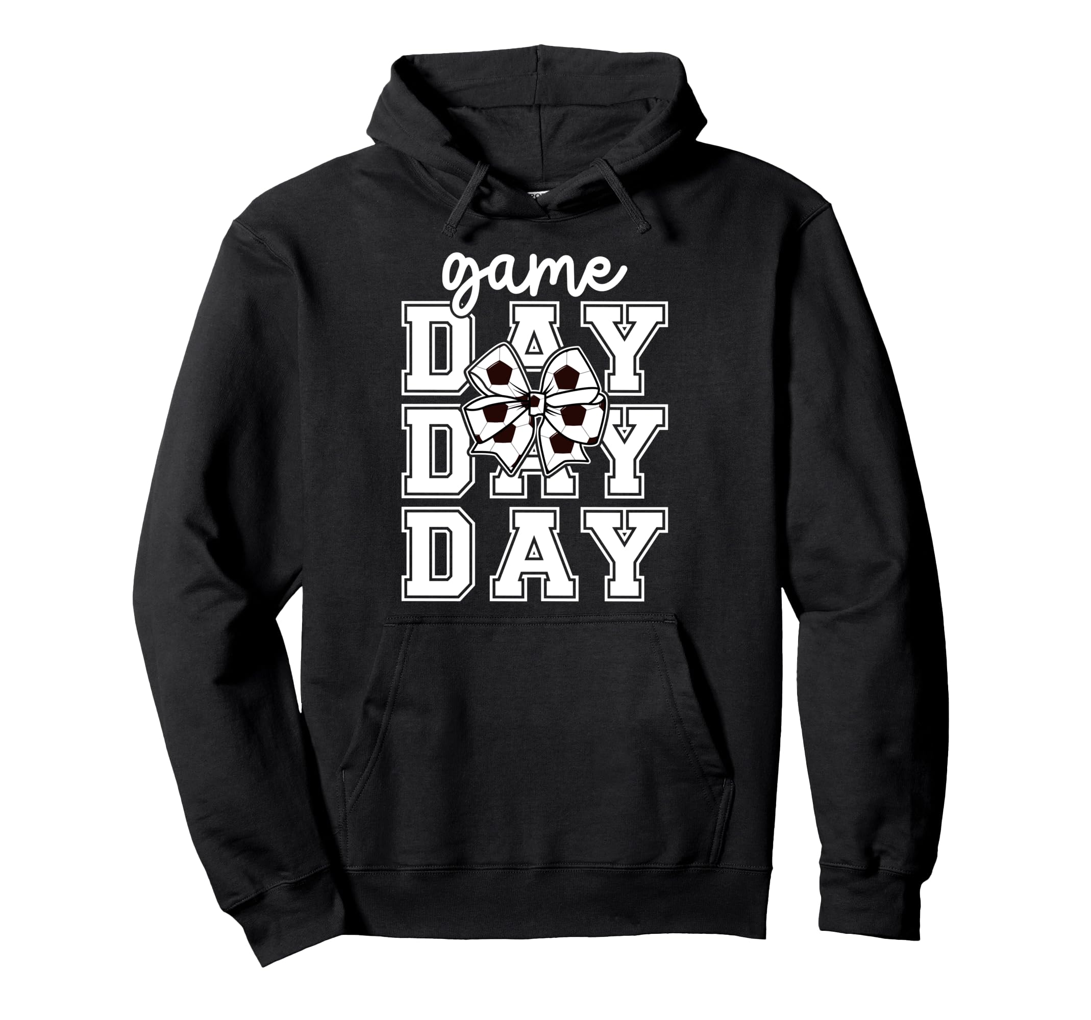 Game Day Soccer Coquette Soccer Game Hoodie - Custom Art Print for Adults