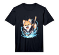 Corgi Ice Hockey Player Dog Hockey T-Shirt - Fun Novelty Design Unisex