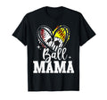 Ball Mama Baseball Softball Soccer T-Shirt - Minimalist Print for Adults