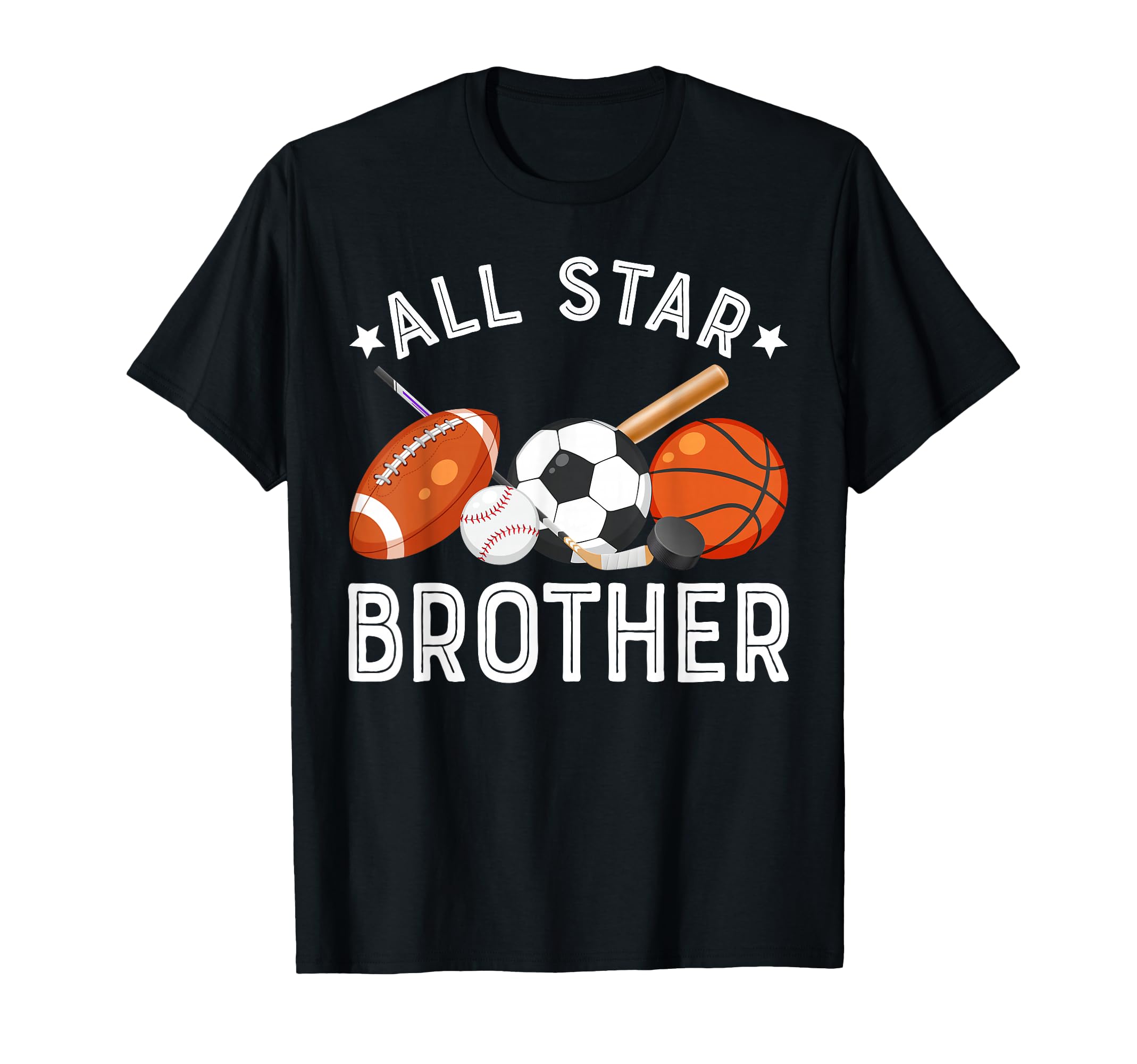 All Star Brother Birthday Basketball T-Shirt - Graphic Print Men Women