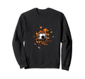 Soccer Autumn Leaves Soccer Player Sweatshirt - Novelty Apparel for Adults