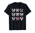 Soccer Heart Faces Football Love T-Shirt - Casual Everyday Wear Unisex