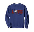 Love Game Soccer Fun Sweatshirt - Unique Graphic Men Women