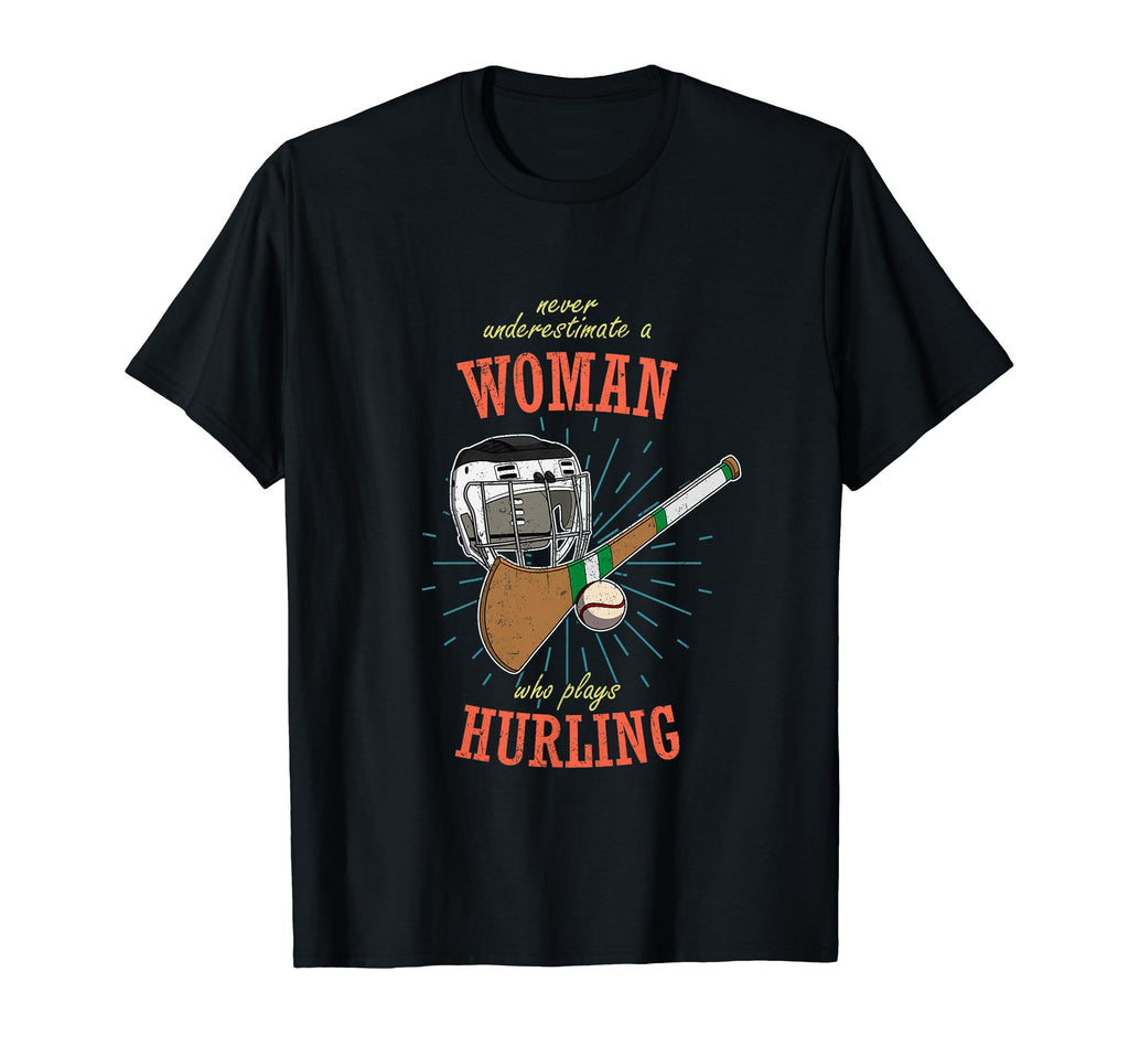 Hurling Helmet Athletic Goalkeeper T-Shirt - Fun Novelty Design for Adults