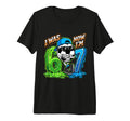 I Was 6 Now Im 7 Birthday Soccer T-Shirt - Minimalist Print for Adults