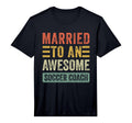 Mens Married To Awesome Soccer Coach T-Shirt - Graphic Print Men Women