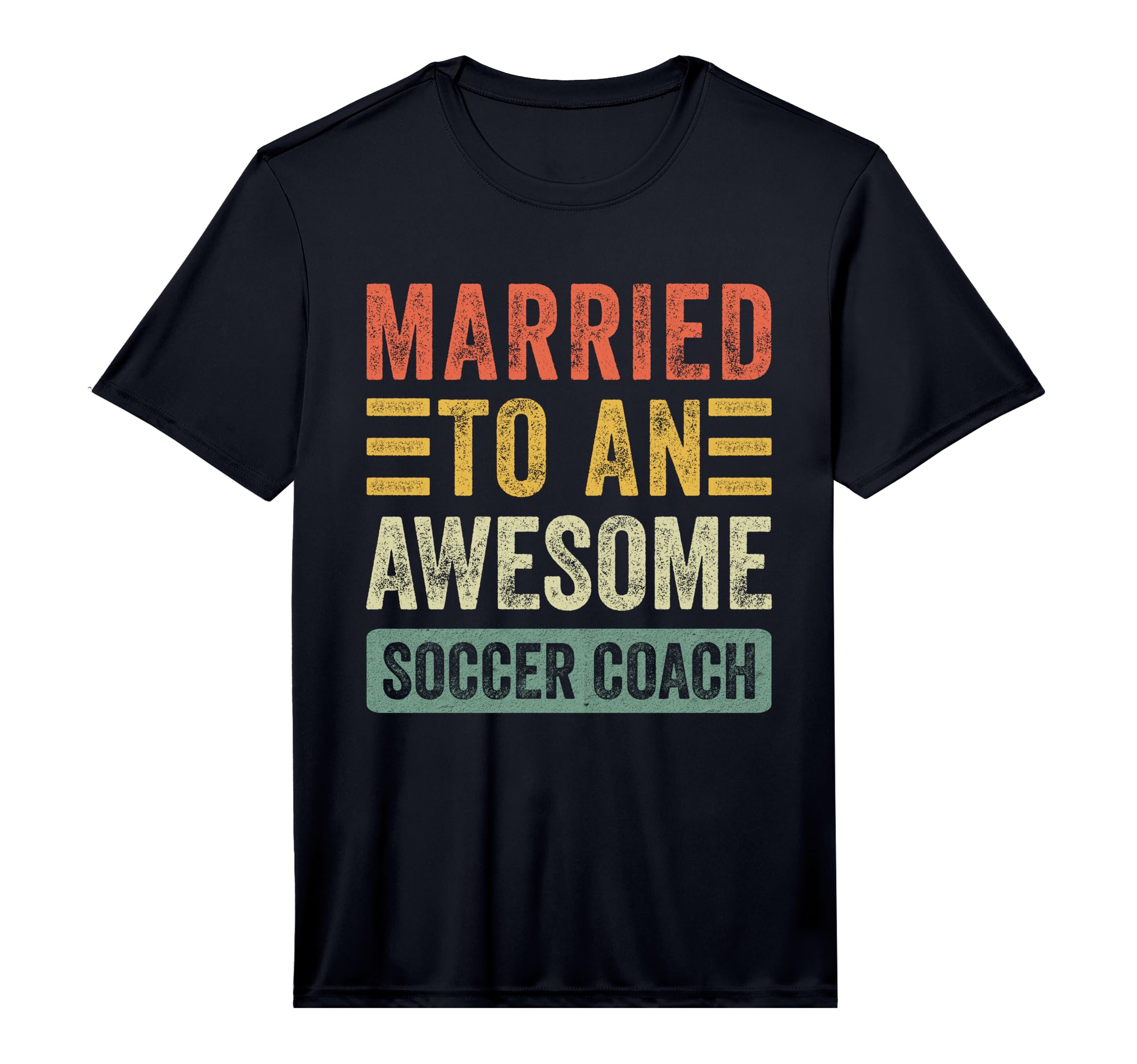 Mens Married To Awesome Soccer Coach T-Shirt - Graphic Print Men Women