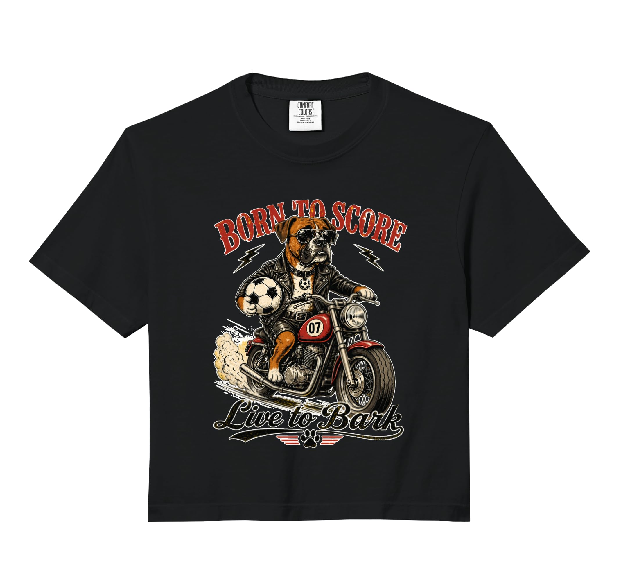 Boxer Motorbike Love Footbal Soccer T-Shirt - Streetwear Style Men Women