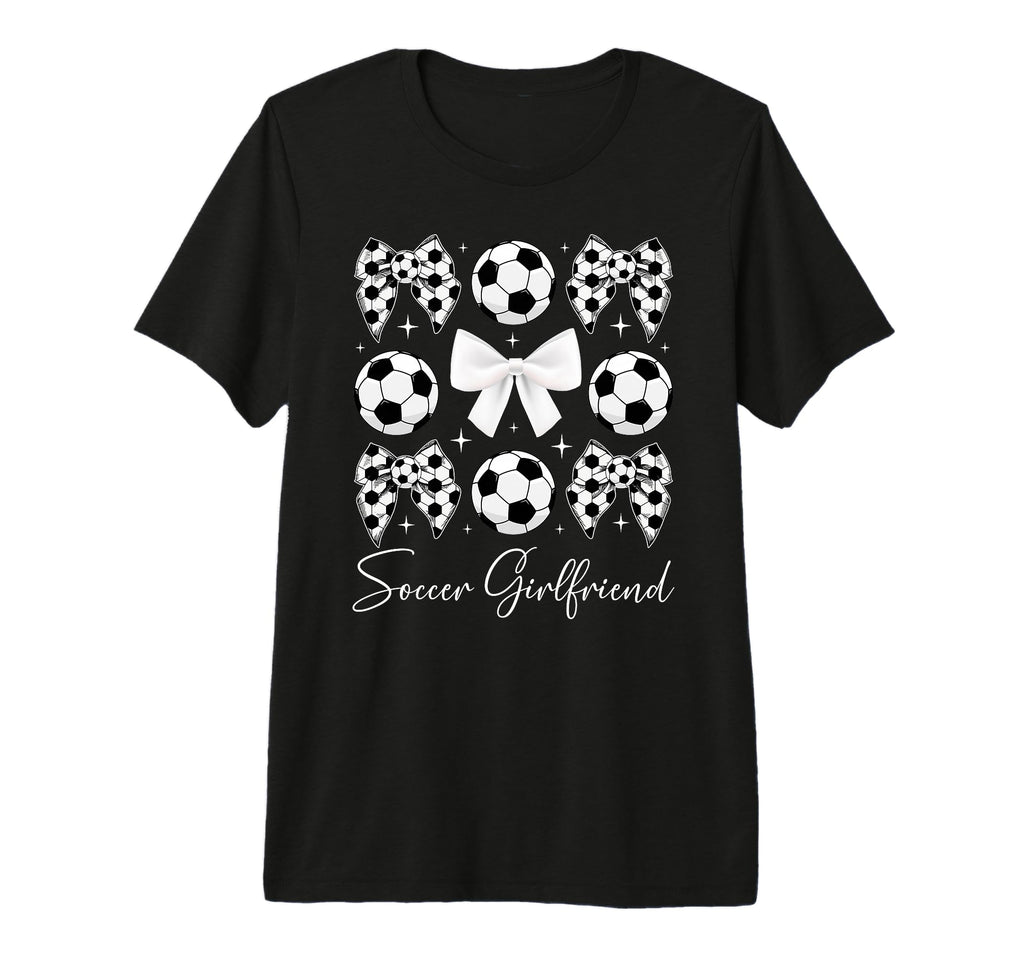 Soccer Girlfriend Coquette Girlfriend T-Shirt - Trendy Graphic Men Women