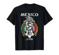 Mexico Emblem Distressed Russia 2018 T-Shirt - Casual Everyday Wear Unisex