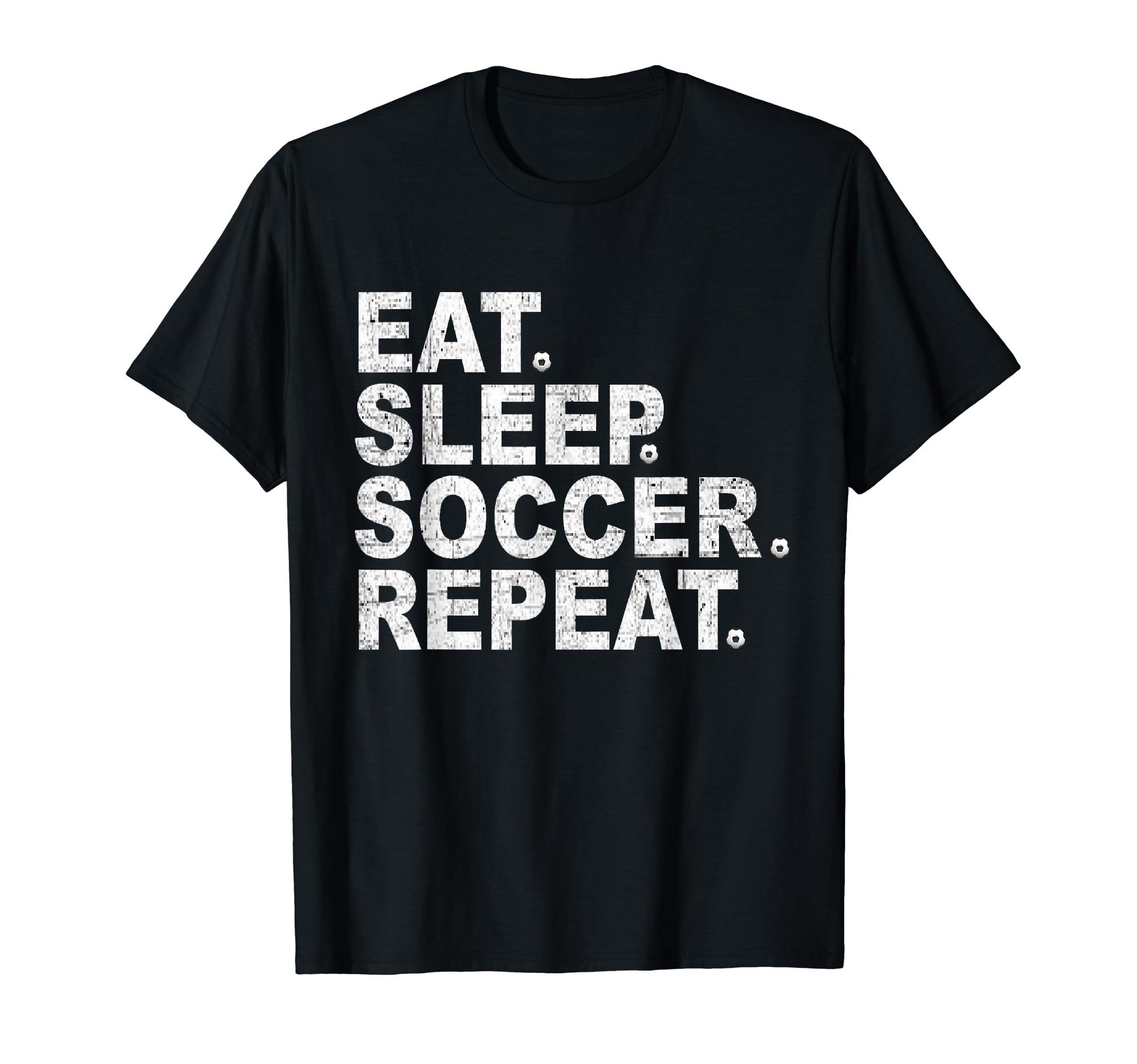 Eat Sleep Soccer Repeat T-Shirt - Custom Art Print Unisex