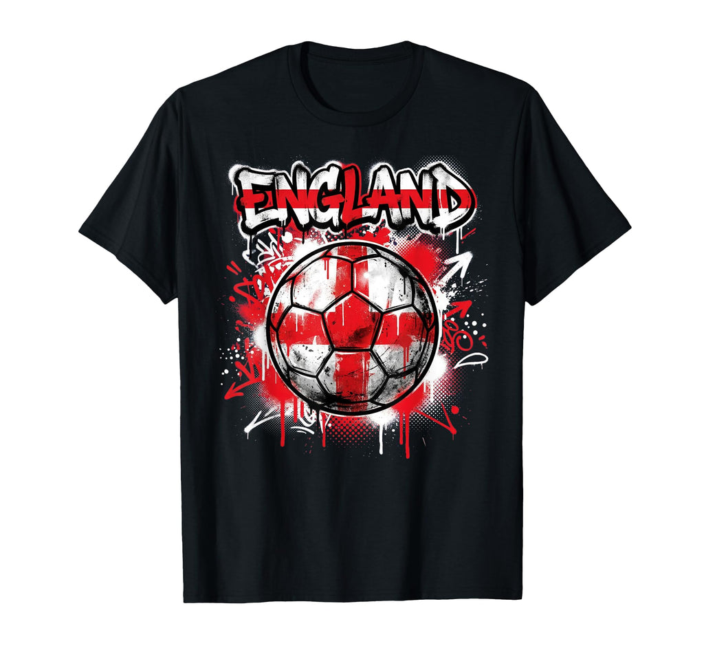 England Football Soccer Player Flag T-Shirt - Custom Art Print Unisex