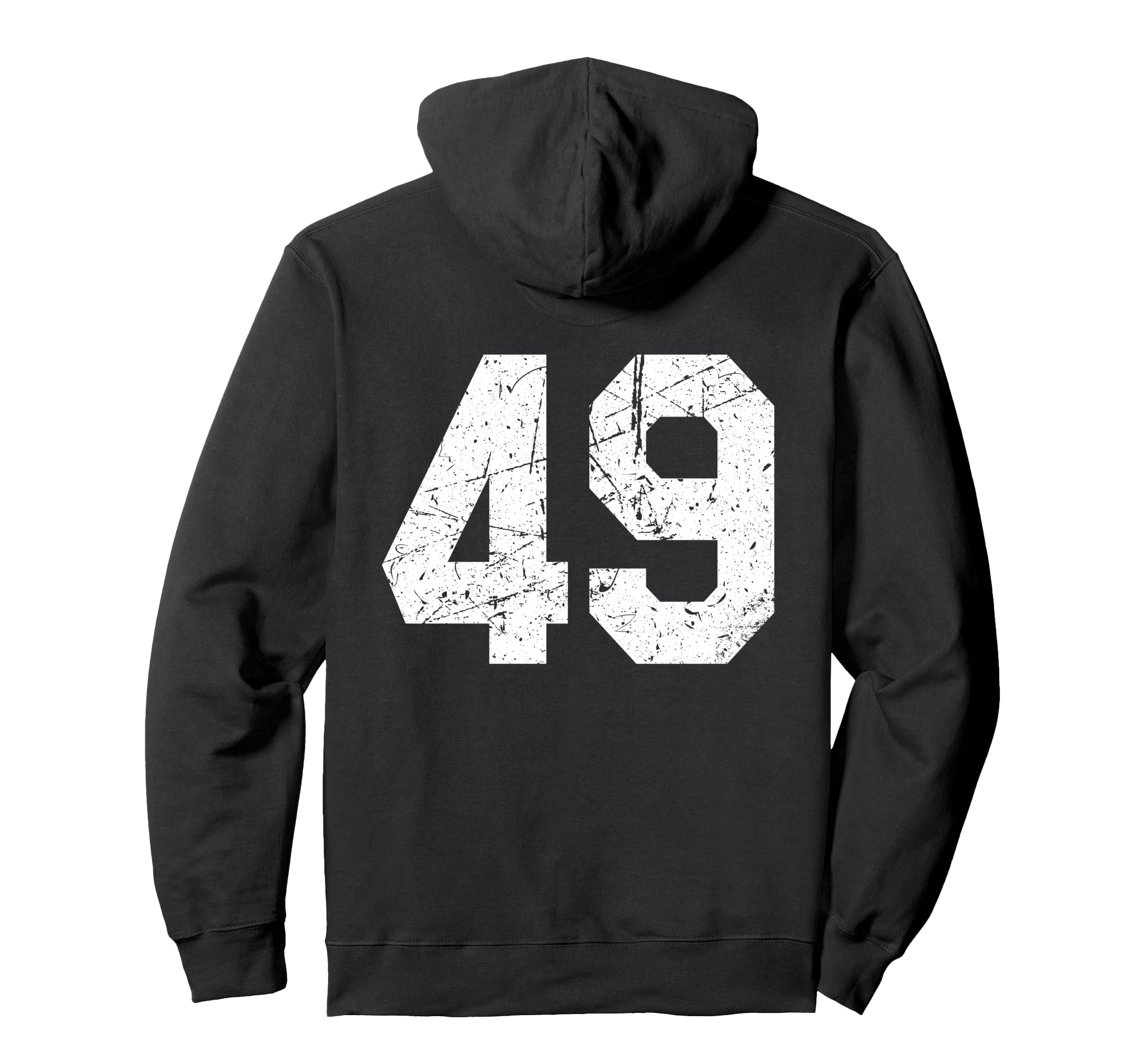 49 Jersey Uniform Varsity Sports Hoodie - Fun Novelty Design for Adults
