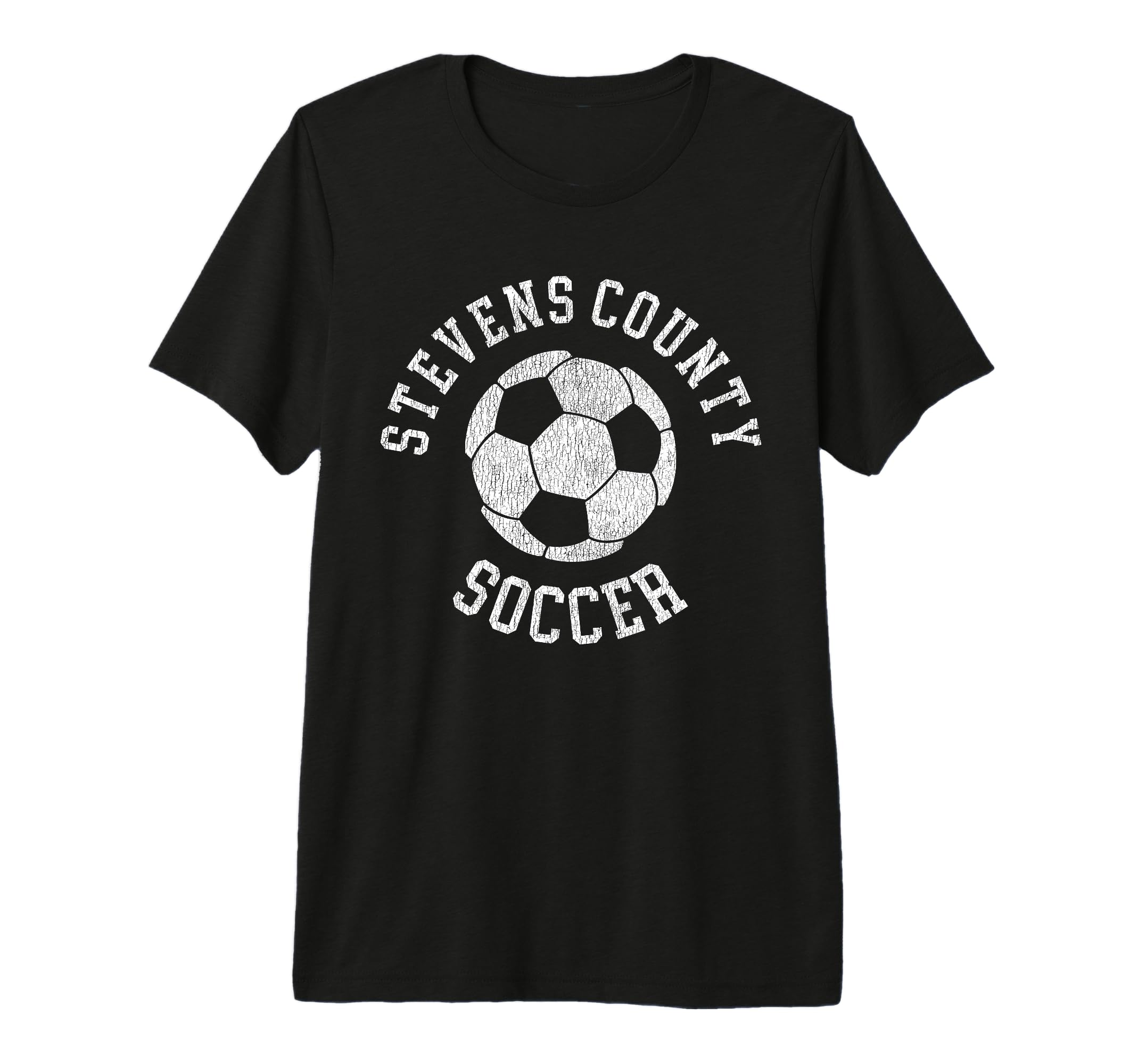 Stevens County Soccer Distressed T-Shirt - Fun Novelty Design for Adults