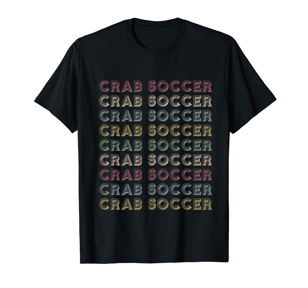 Crab Soccer Repetitive Player T-Shirt - Minimalist Print for Adults