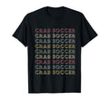 Crab Soccer Repetitive Player T-Shirt - Minimalist Print for Adults
