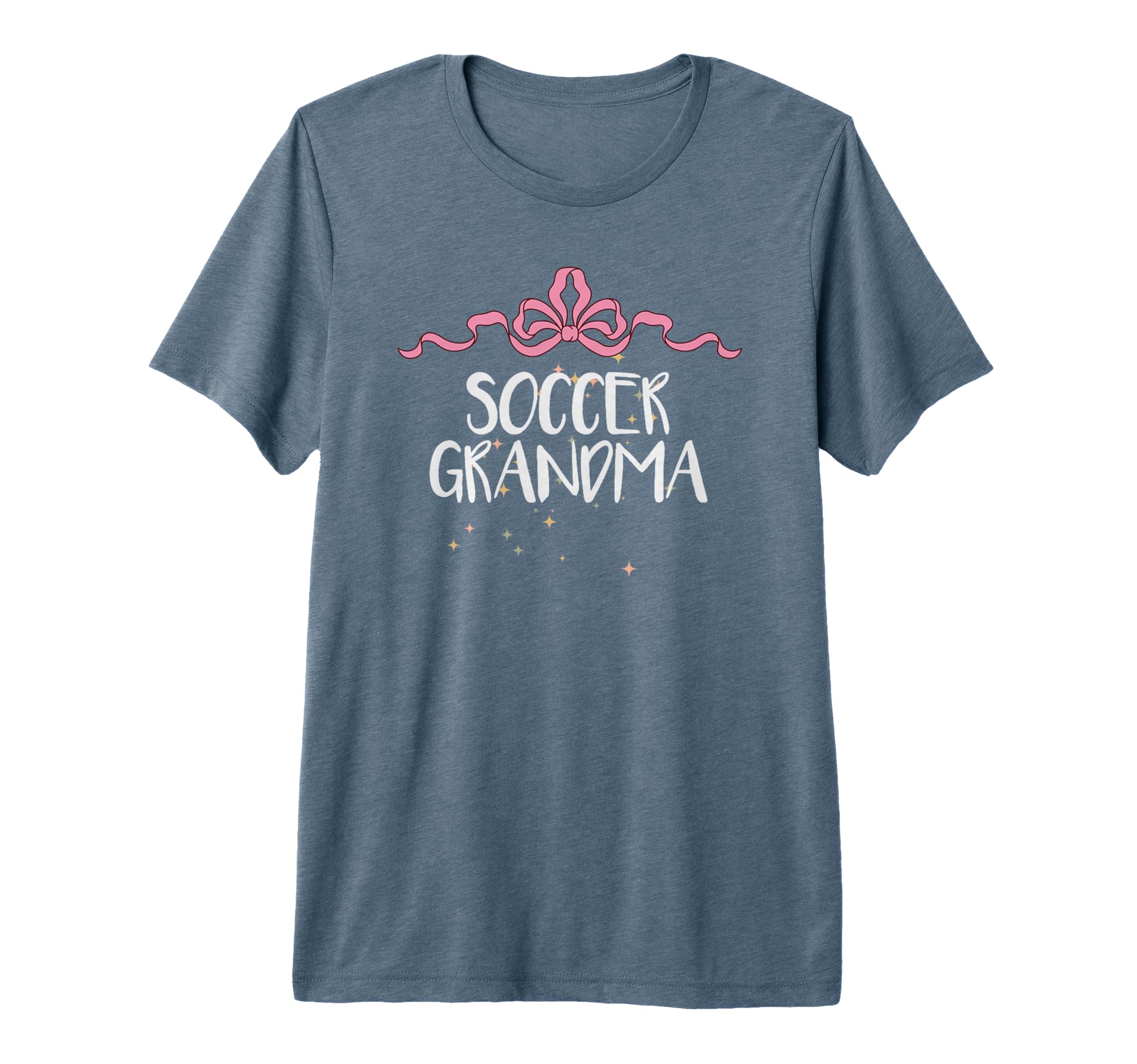Funny Soccer Grandma Coquette Art Bow T-Shirt - Trendy Graphic for Adults