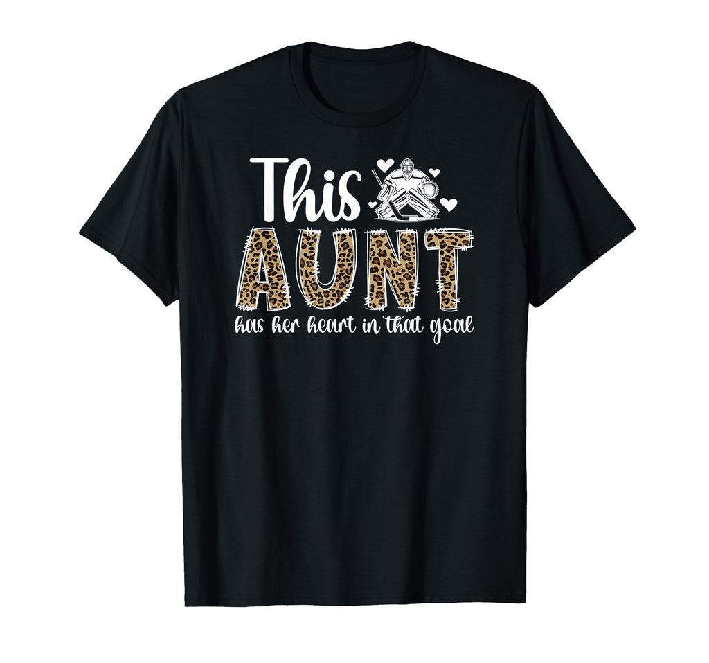 Proud Hockey Goalie Aunt Hockey T-Shirt - Novelty Apparel Unisex