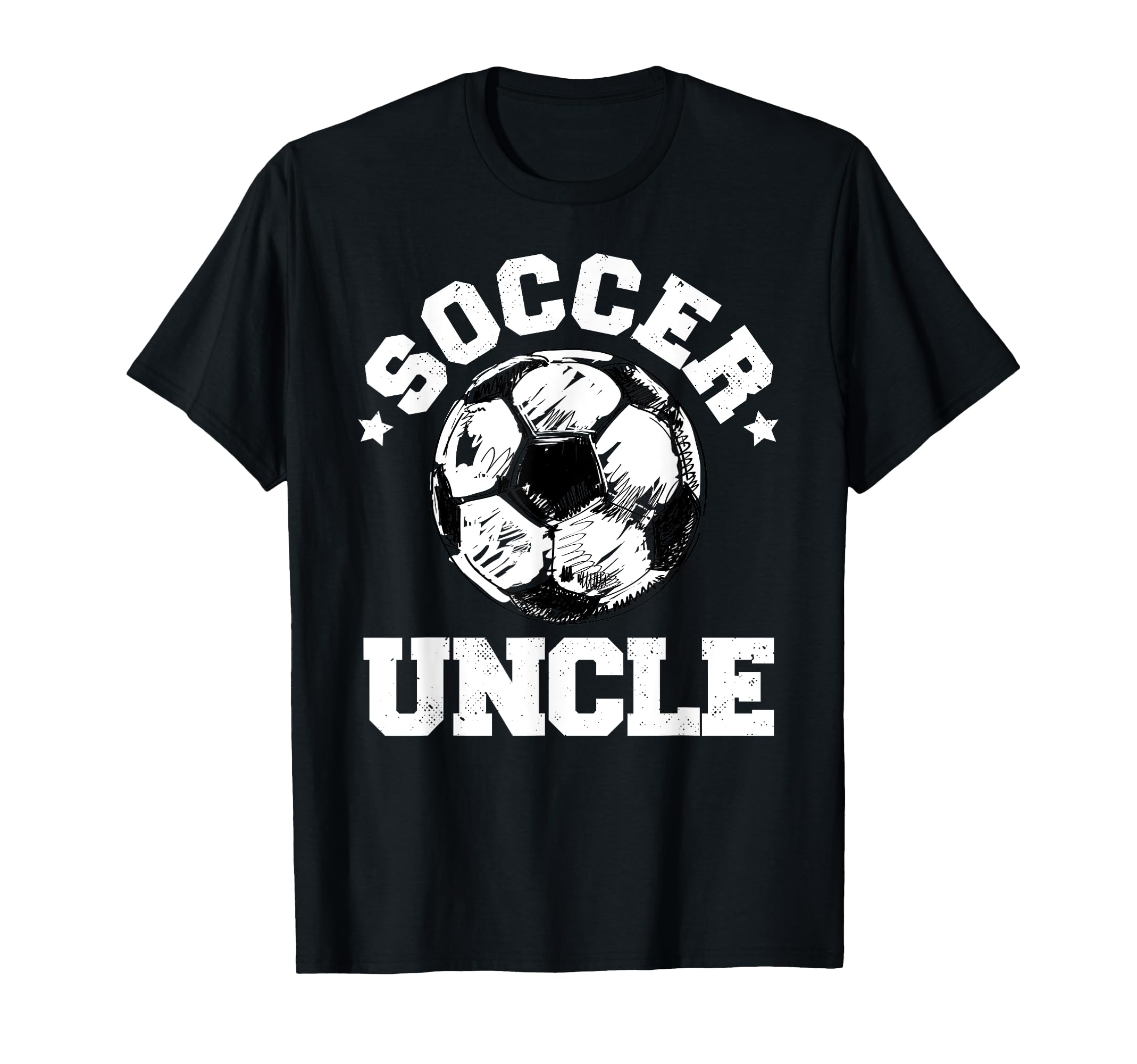Soccer Uncle Soccer Ball Distressed Funny T-Shirt - Unique Graphic Unisex