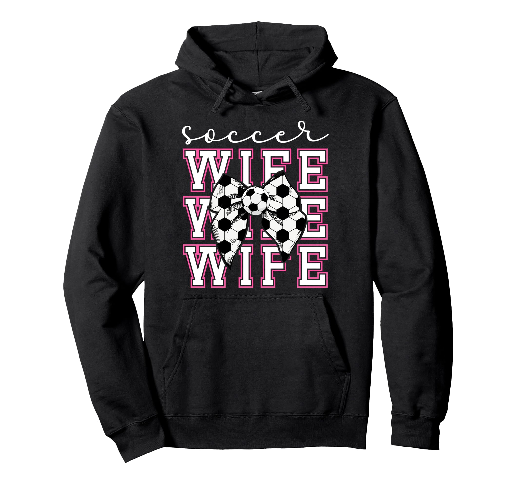 Soccer Wife Soccer Player Coquette Hoodie - Trendy Graphic for Adults