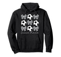 Soccer Nana Coquette Nana Soccer Hoodie - Minimalist Print for Adults
