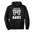 Soccer Aunt Soccer Player Auntie Hoodie - Casual Everyday Wear for Adults