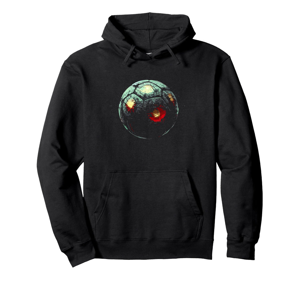 Heated Soccer Ball Flying Soccer Football Hoodie - Novelty Apparel Unisex