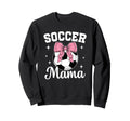 Coquette Bow Soccer Mama Soccer Sweatshirt - Minimalist Print Men Women