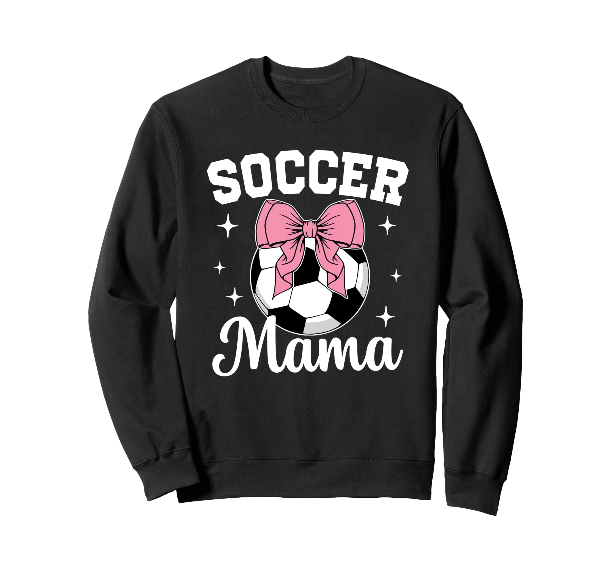 Coquette Bow Soccer Mama Soccer Sweatshirt - Minimalist Print Men Women