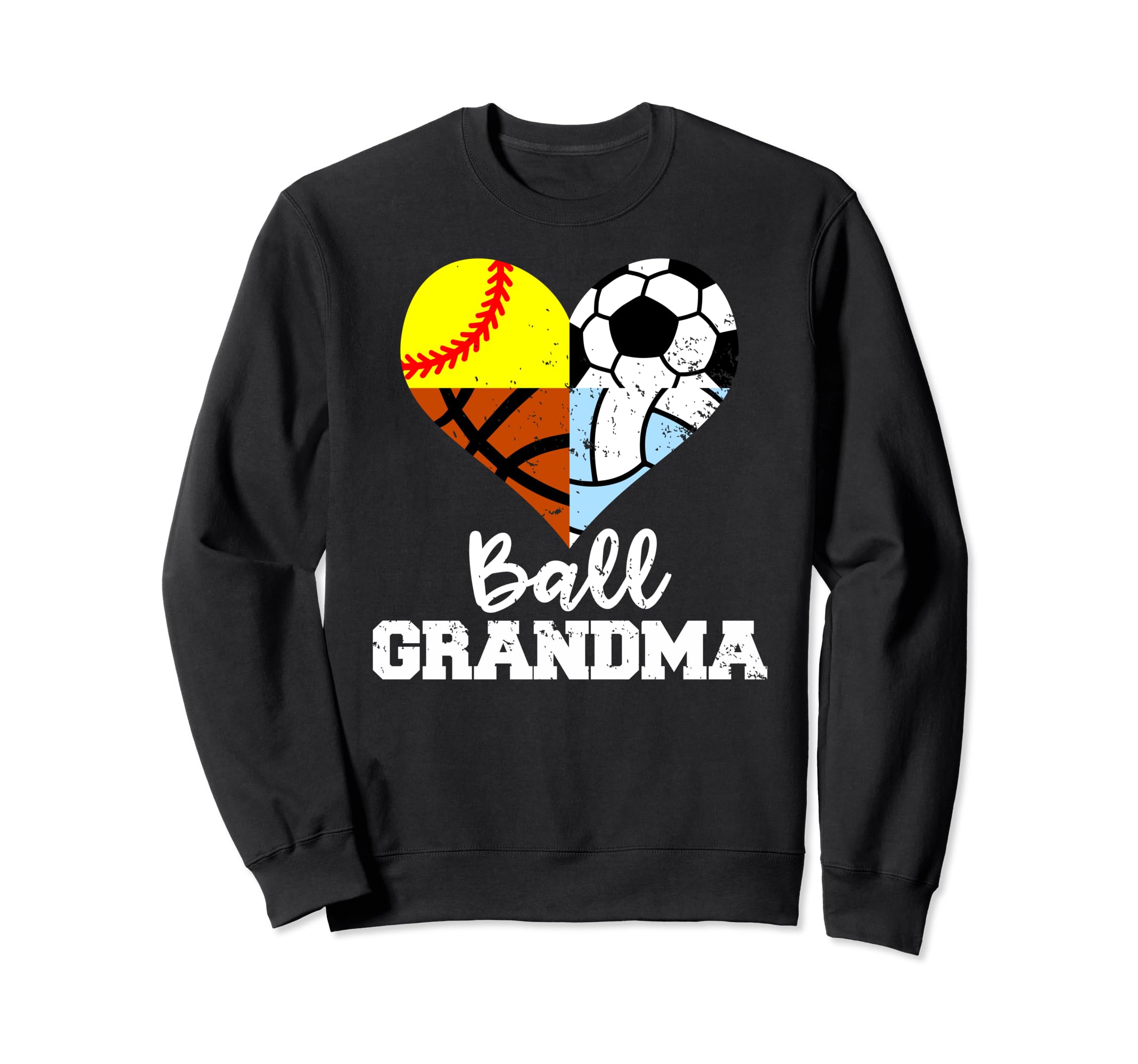 Ball Grandma Funny Soccer Softball Sweatshirt - Unique Graphic Unisex