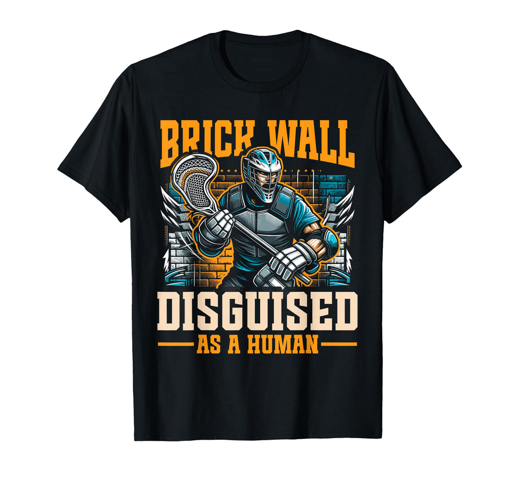 Funny Goalkeeper Lacrosse Goalie T-Shirt - Minimalist Print for Adults
