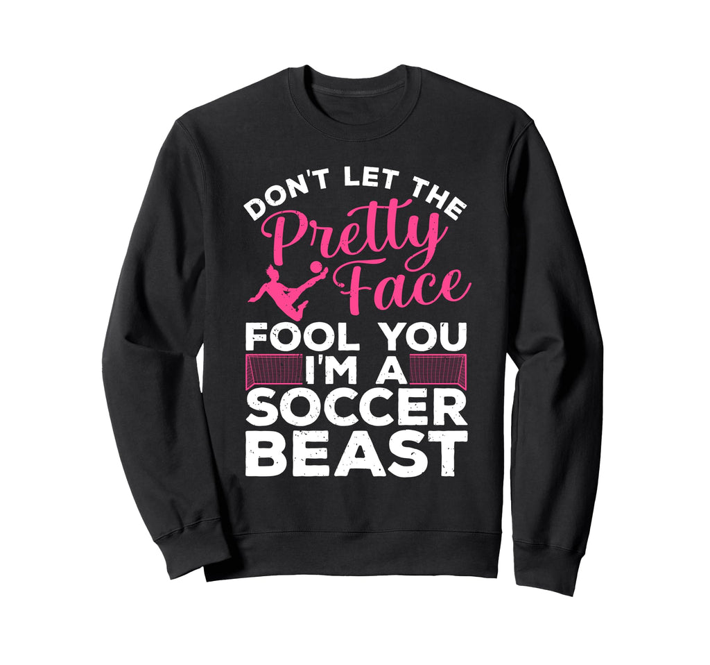 Soccer Art Teen Goalie Soccer Sweatshirt - Fun Novelty Design Men Women