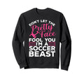 Soccer Art Teen Goalie Soccer Sweatshirt - Fun Novelty Design Men Women
