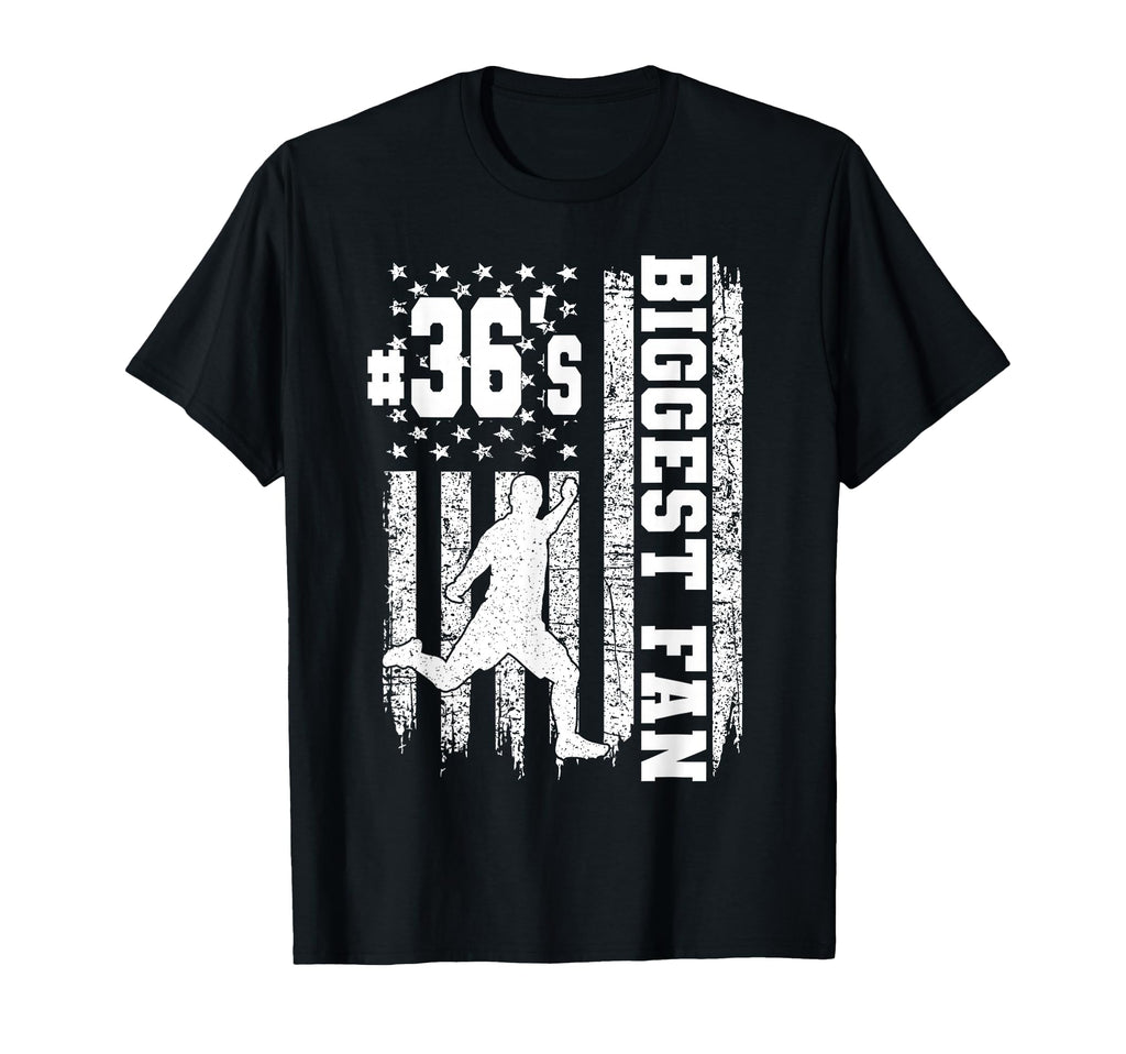 Soccer Biggest Fan Number 36 Proud T-Shirt - Aesthetic Graphic Unisex