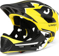 Lixada Kids Bike Helmet Adjustable Detachable Full Face Helmet for Cycling Helmet for Children Bicycle, Skateboard, Scooter, Protective Gear (20.5-22 Inches)