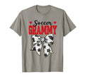 Soccer Grammy Bow Leopard Soccer T-Shirt - Minimalist Print Men Women