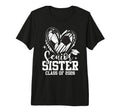 Senior Sister Class 2026 Soccer T-Shirt - Custom Art Print Men Women