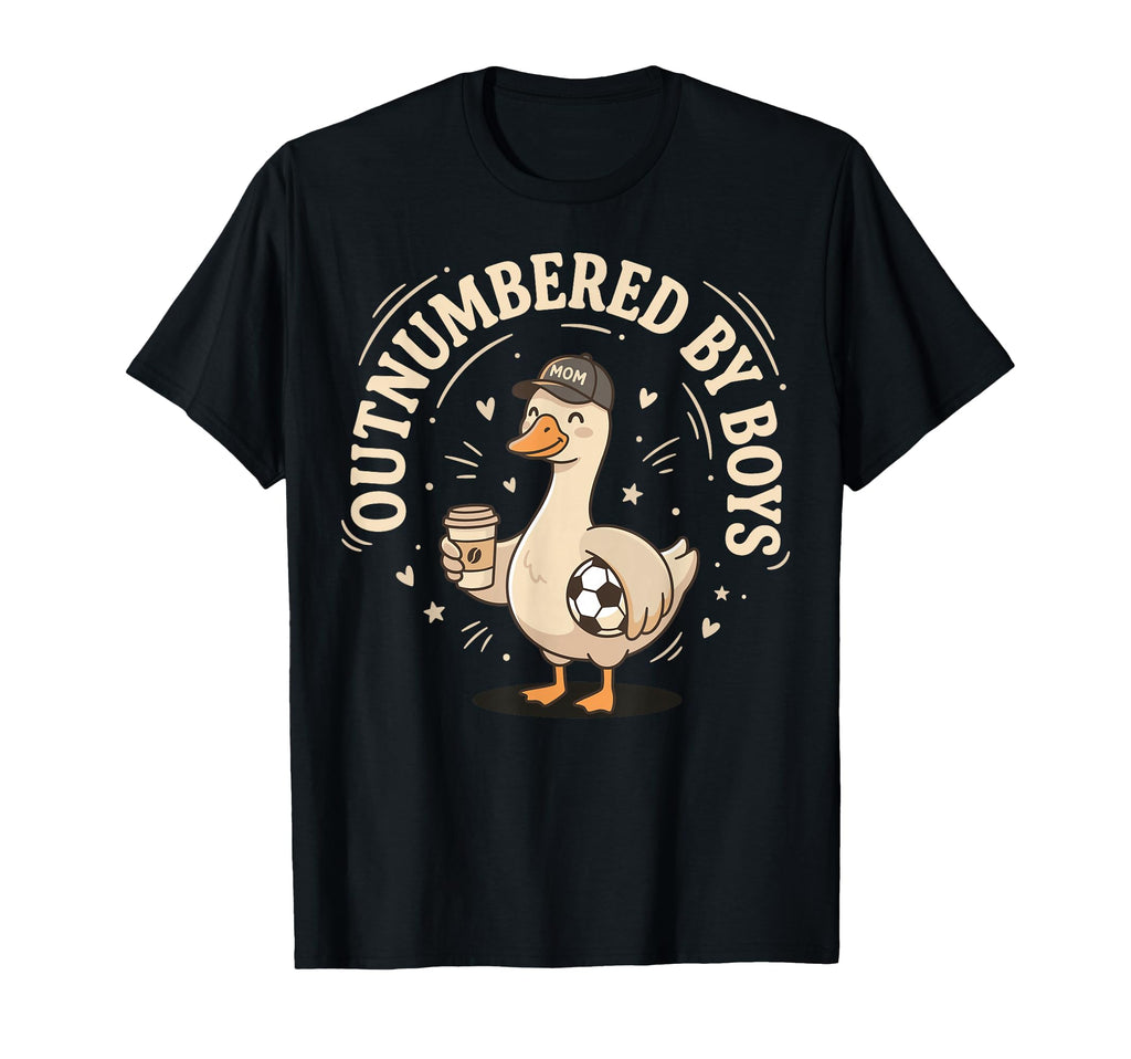 Outnumbered Soccer Mom Funny Goose T-Shirt - Streetwear Style Men Women