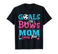 Goals Or Bows Mom Loves You Soccer Ball T-Shirt - Unique Graphic Unisex