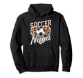 Soccer Football Player Grandma Fan Hoodie - Minimalist Print for Adults