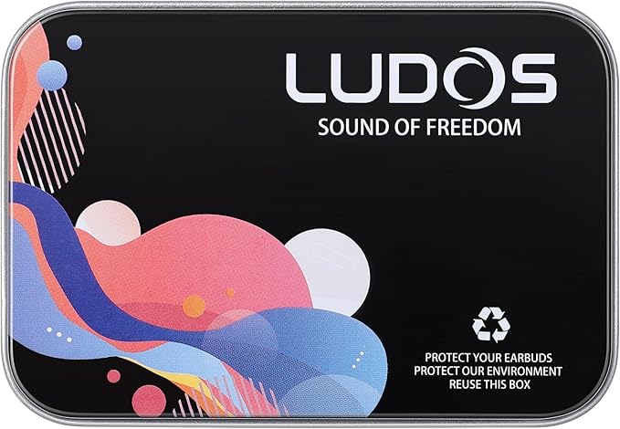 LUDOS Clamor Wired Earbuds in-Ear Headphones, 5 Years Warranty, Earphones with Microphone, Noise Isolating Ear Buds, Memory Foam for iPhone, Samsung, School Students, Kids, Women, Small Ears - Grey