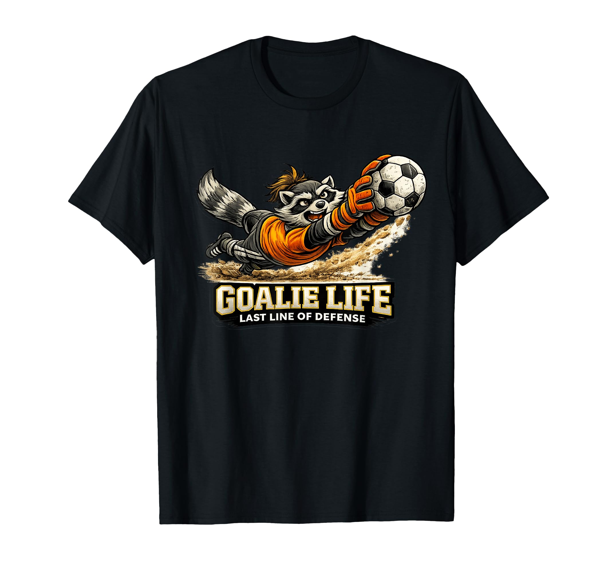 Soccer Goalie Life Protecting Box T-Shirt - Fun Novelty Design for Adults