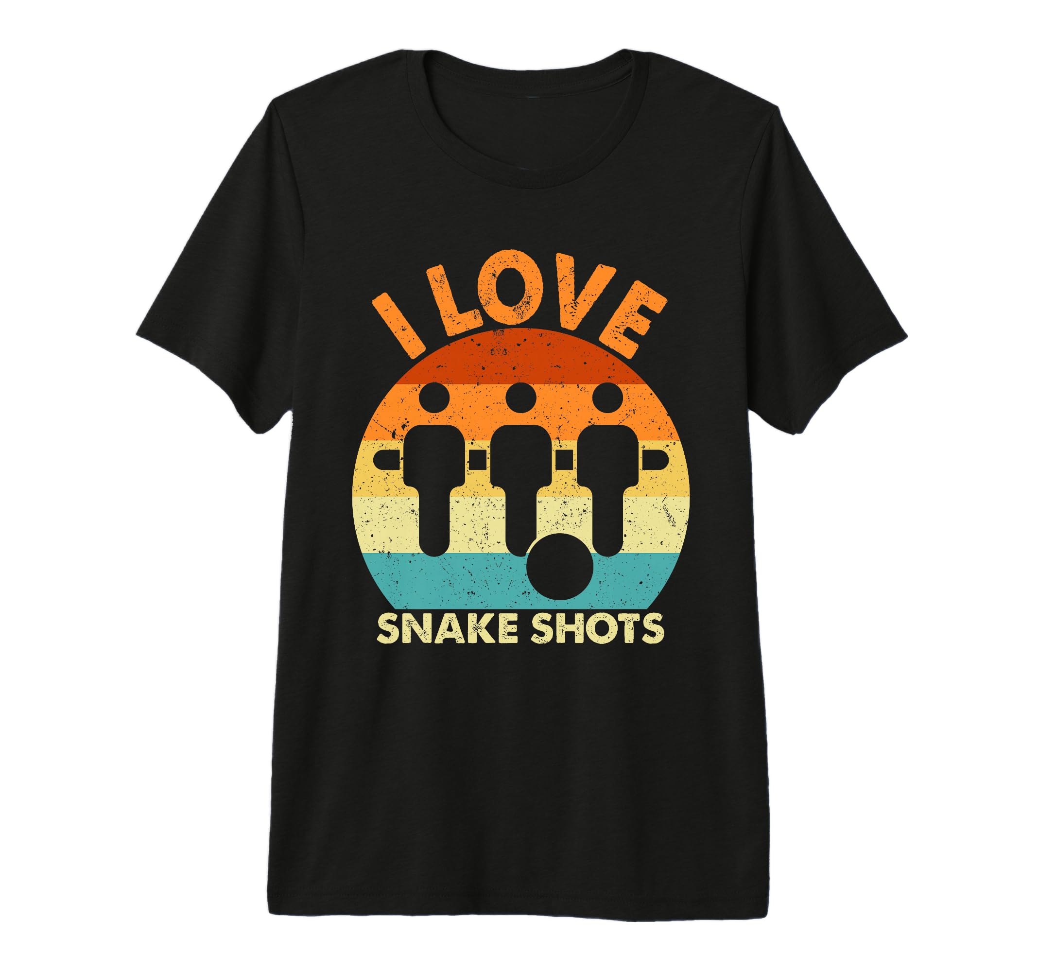 I Love Snake Shots Tri Blend T-Shirt - Aesthetic Graphic Men Women
