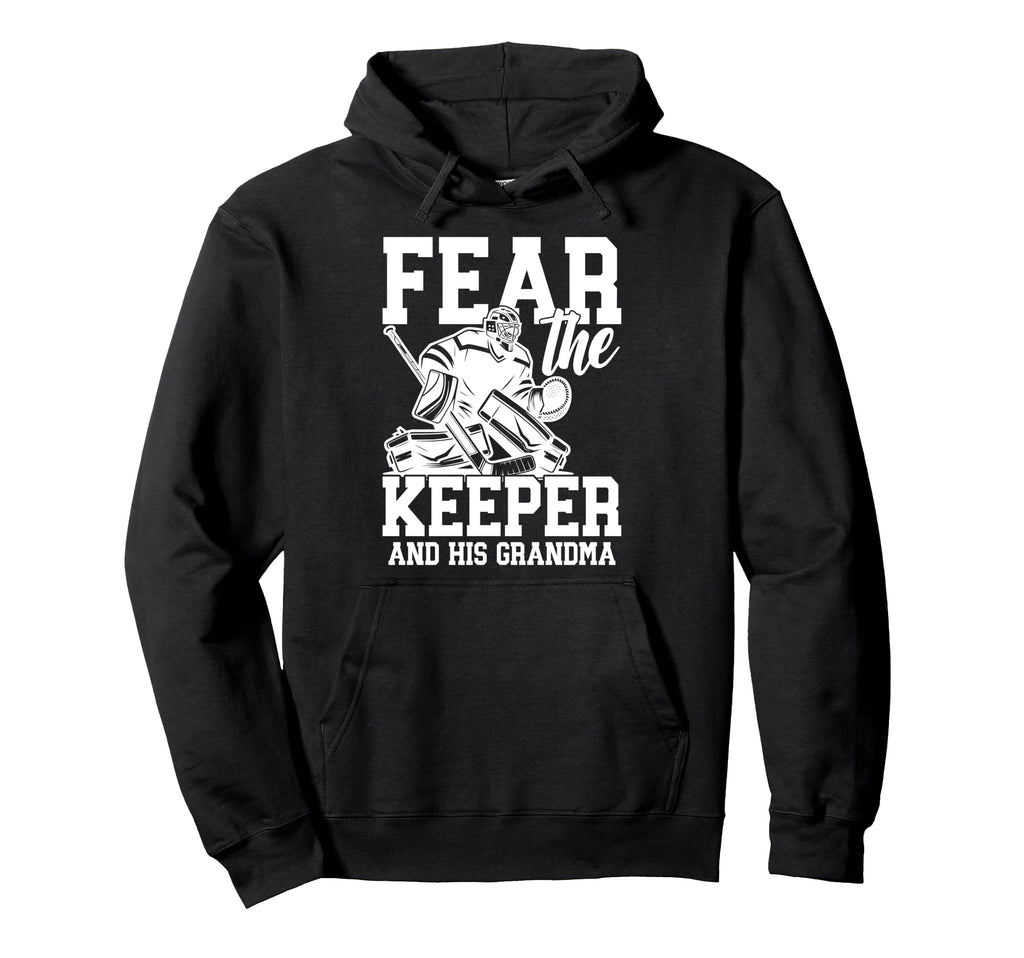 Funny Hockey Keeper Grandma Hockey Hoodie - Graphic Print for Adults